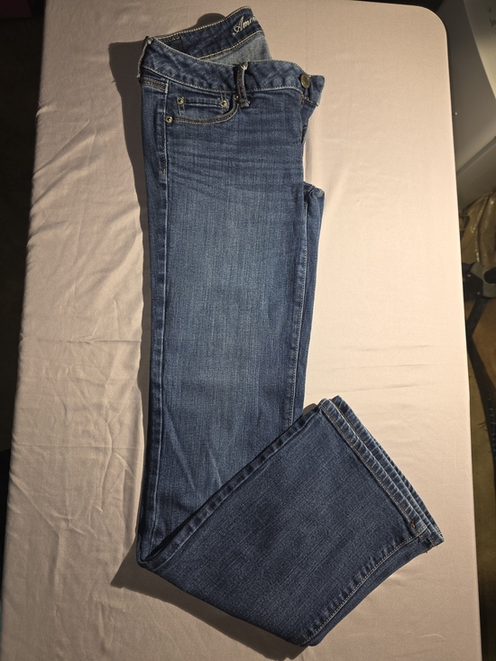 American Eagle Outfitters Denim - American Eagle Women's Boyfriend Jeans - Dark Blue Wash 31.5" Inseam Low-Rise